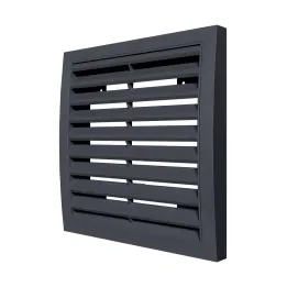1515RRN šedá, Externá odnímateľná mriežka 150x150, ASA plast