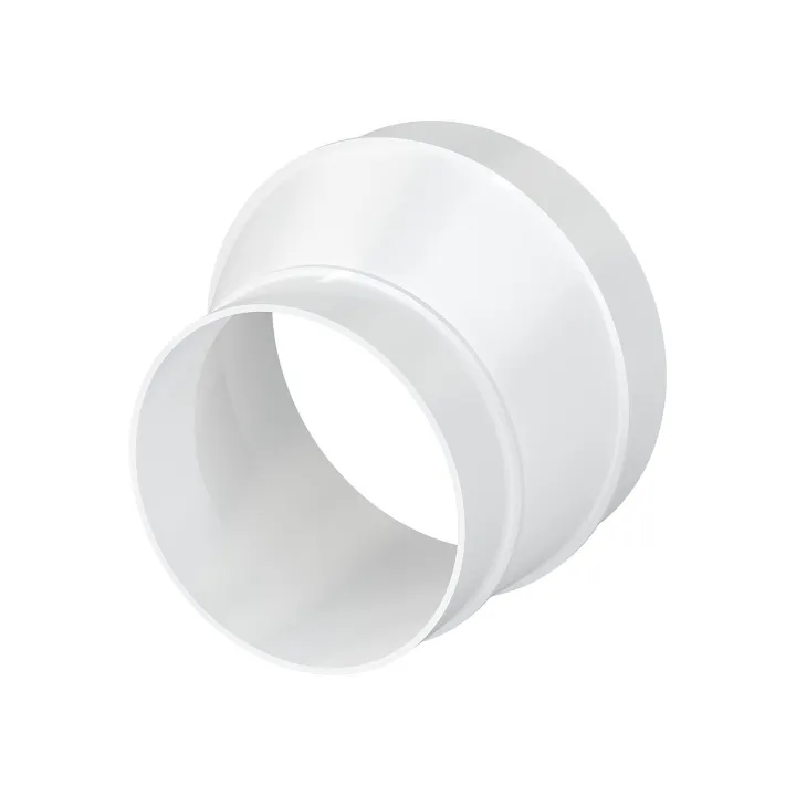 Eccentric connector for round ducts 80/100
