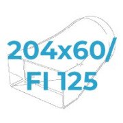 204x60 / Ø125 mm