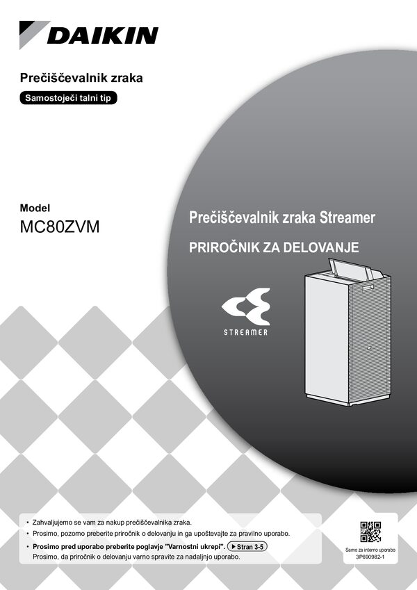 Daikin MC80Z - operation manual