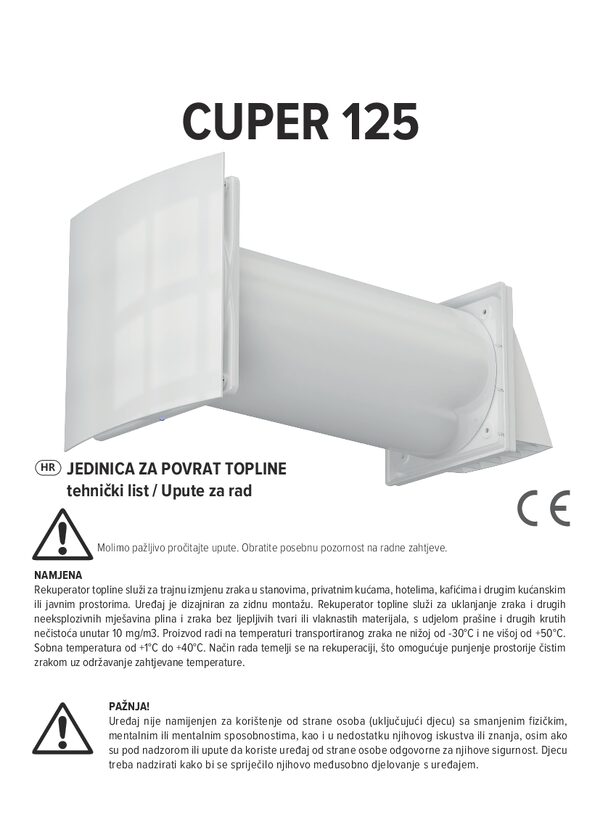 CUPER 125 – Használati útmutató