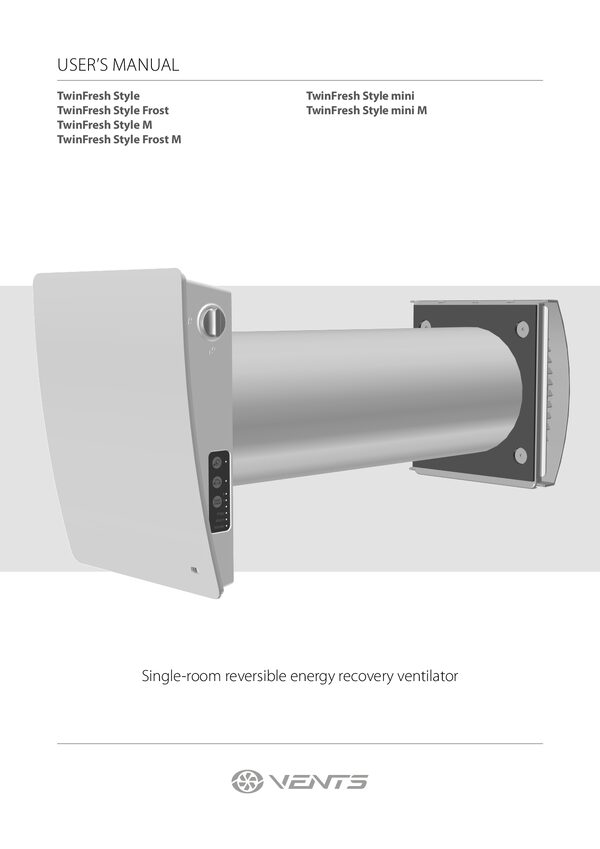 VENTS TwinFresh Style - user manual