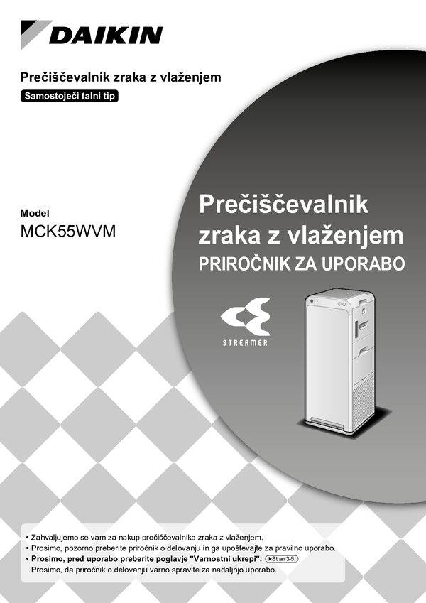 Daikin MCK55W - operation manual