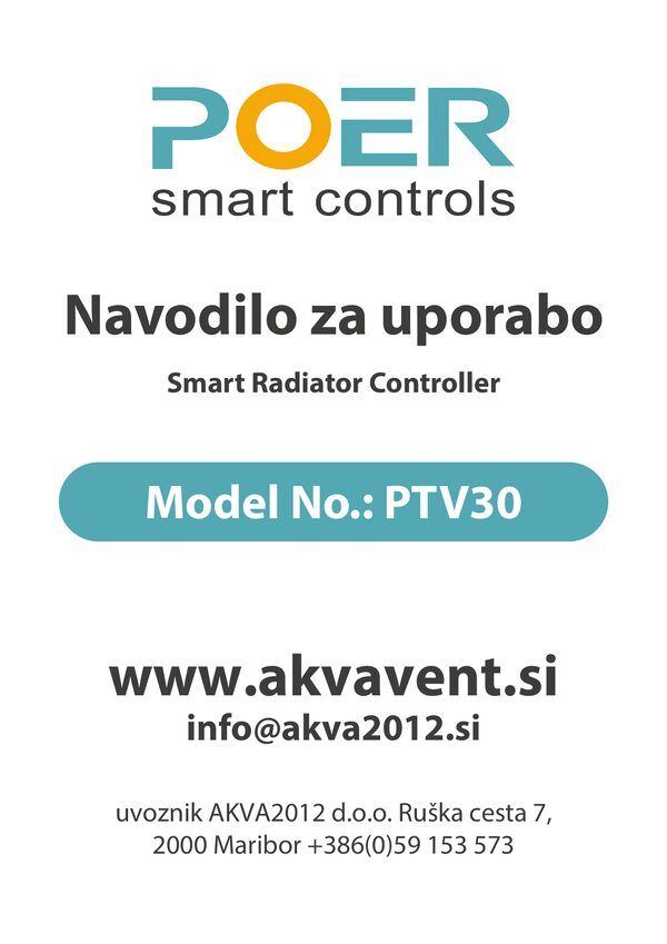 POER PTV30 használati útmutató