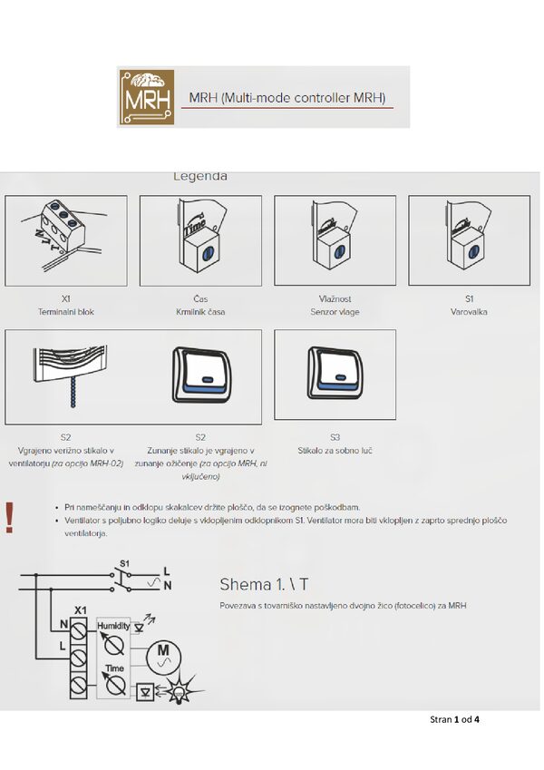 MRH vezérlő használati útmutató