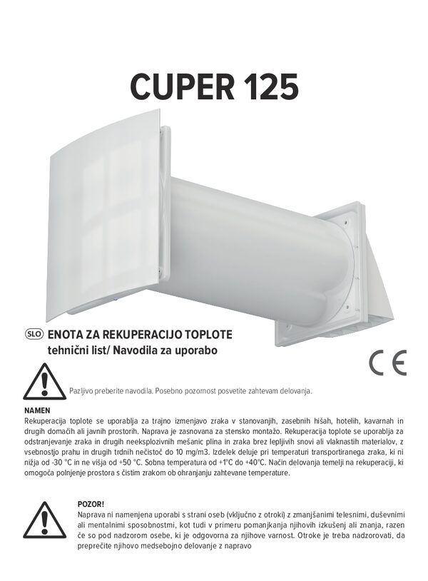 CUPER 125 – Használati útmutató