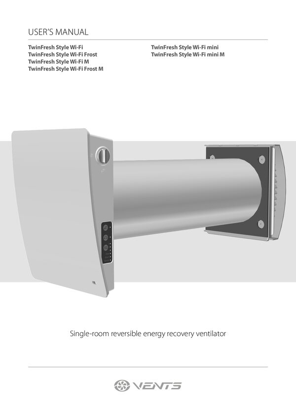 VENTS TwinFresh Style Wi-Fi - user manual