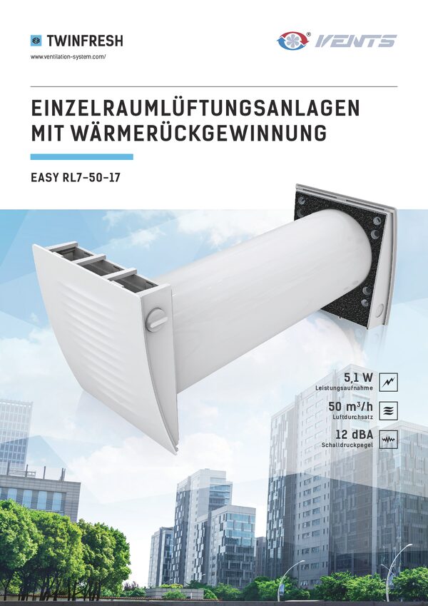 VENTS TwinFresh Easy-D RL7-50-17 - Adatlap