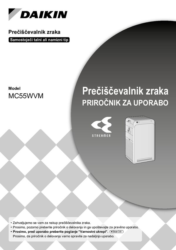 Daikin MC55W - operation manual
