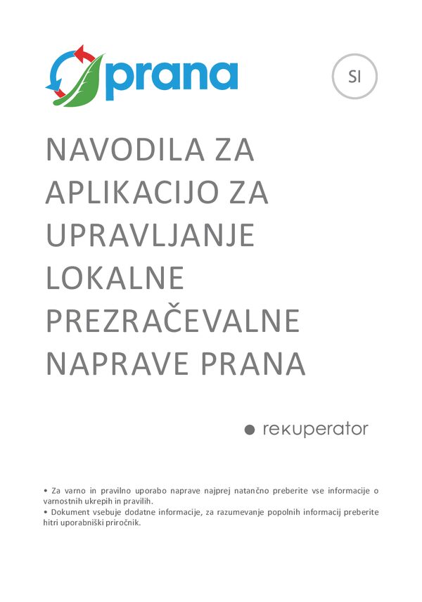 PRANA Online 1.0 – Alkalmazás útmutató